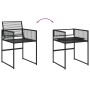 Gartenstühle 4 Stück Kunststoff-Rattan Schwarz von , Gartenstühle - Ref: Foro24-4008578, Preis: 175,20 €, Rabatt: %