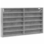 Engineered wood display case in concrete gray, 100x8.5x58 cm by , Shelves and shelves - Ref: Foro24-847943, Price: 47,60 €, D...