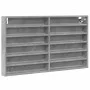 Engineered wood display case in concrete gray, 100x8.5x58 cm by , Shelves and shelves - Ref: Foro24-847943, Price: 46,88 €, D...