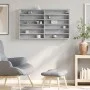 Engineered wood display case in concrete gray, 100x8.5x58 cm by , Shelves and shelves - Ref: Foro24-847943, Price: 46,88 €, D...