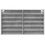 Engineered wood display case in concrete gray, 100x8.5x58 cm by , Shelves and shelves - Ref: Foro24-847943, Price: 47,60 €, D...