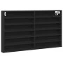 Vitrina de madera de ingeniería negra 100x8,5x58 cm de , Estantes y estanterías - Ref: Foro24-847941, Precio: 48,94 €, Descue...