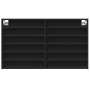 Black engineered wood display case 100x8.5x58 cm by , Shelves and shelves - Ref: Foro24-847941, Price: 49,77 €, Discount: %