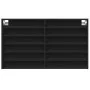 Vitrina de madera de ingeniería negra 100x8,5x58 cm de , Estantes y estanterías - Ref: Foro24-847941, Precio: 48,94 €, Descue...