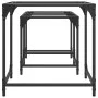 Stapelbare Couchtische mit Glasplatte, 2 Stück, aus Stahl. von , Couchtisch - Ref: Foro24-845984, Preis: 56,35 €, Rabatt: %