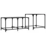 Stapelbare Couchtische mit Glasplatte, 2 Stück, aus Stahl. von , Couchtisch - Ref: Foro24-845984, Preis: 56,35 €, Rabatt: %