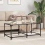 Glass and steel coffee table, 98.5x50x40 cm by , Coffee table - Ref: Foro24-845978, Price: 43,54 €, Discount: %