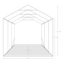 Grünes PVC-Lagergaragenzelt 2,4 x 3,6 m von vidaXL, Zelte und Pavillons - Ref: Foro24-3056432, Preis: 568,35 €, Rabatt: %