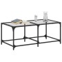 Mesa de centro superficie de vidrio acero 98,5x50x40 cm de , Mesas de centro - Ref: Foro24-845978, Precio: 44,13 €
