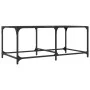Glass and steel coffee table, 98.5x50x40 cm by , Coffee table - Ref: Foro24-845978, Price: 43,54 €, Discount: %