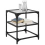 Couchtisch mit transparenter Glasoberfläche und Stahlgestell, 40x40x45 cm. von , Couchtisch - Ref: Foro24-846002, Preis: 33,6...