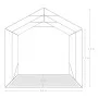 Green PVC storage garage tent 2.4x2.4 m by vidaXL, Tents and gazebos - Ref: Foro24-3056431, Price: 460,05 €, Discount: %