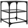 Mesa de centro superficie vidrio transparente acero 40x40x45 cm de , Mesas de centro - Ref: Foro24-846002, Precio: 32,94 €, D...