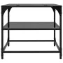 Zwei schwarze Couchtische mit Glasplatte, 50x50x45 cm. von , Couchtisch - Ref: Foro24-846009, Preis: 71,27 €, Rabatt: %