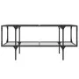 Glas-Stahl-Couchtisch 98,5x50x45 cm von , Couchtisch - Ref: Foro24-846042, Preis: 68,24 €, Rabatt: %