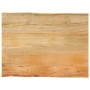Massivholz-Tischplatte mit natürlicher Kante aus Mangoholz 70x60x2,5 cm. von , Tischplatten - Ref: Foro24-370715, Preis: 64,1...