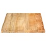 Massivholz-Tischplatte mit natürlicher Kante aus Mangoholz 70x60x2,5 cm. von , Tischplatten - Ref: Foro24-370715, Preis: 64,1...