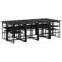 13-piece garden dining set with black textilene cushions by , Garden sets - Ref: Foro24-3295085, Price: 609,82 €, Discount: %
