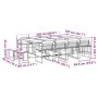 Garten-Essgruppe, 13-teilig, mit schwarzen Textilen-Kissen. von , Gartensets - Ref: Foro24-3295085, Preis: 608,33 €, Rabatt: %
