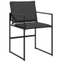 Juego de comedor de jardín 17 pzas con cojines textileno negro de , Conjuntos de jardín - Ref: Foro24-3295087, Precio: 885,66...