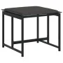 Juego de comedor de jardín 17 pzas con cojines textileno negro de , Conjuntos de jardín - Ref: Foro24-3295087, Precio: 885,66...