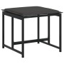 Juego de comedor de jardín 17 pzas con cojines textileno negro de , Conjuntos de jardín - Ref: Foro24-3295087, Precio: 899,62...