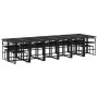 Juego de comedor de jardín 17 pzas con cojines textileno negro de , Conjuntos de jardín - Ref: Foro24-3295087, Precio: 885,66...