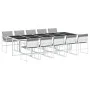 Juego de comedor de jardín 11 pzas con cojines textilene blanco de , Conjuntos de jardín - Ref: Foro24-3295091, Precio: 681,5...