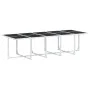 Juego de comedor de jardín 11 pzas con cojines textilene blanco de , Conjuntos de jardín - Ref: Foro24-3295091, Precio: 681,5...