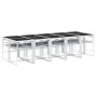 Juego de comedor de jardín 11 pzas con cojines textilene blanco de , Conjuntos de jardín - Ref: Foro24-3295091, Precio: 681,5...