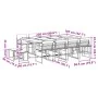 Garten-Essgruppe, 13-teilig, mit weißen Textilene-Kissen. von , Gartensets - Ref: Foro24-3295100, Preis: 594,69 €, Rabatt: %