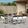 Gartenspeiseset 11-teilig mit weißen Textilene-Kissen. von , Gartensets - Ref: Foro24-3295109, Preis: 537,11 €, Rabatt: %