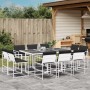 Gartenspeiseset 11-teilig mit weißen Textilene-Kissen. von , Gartensets - Ref: Foro24-3295109, Preis: 547,46 €, Rabatt: %