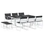 Gartenspeiseset 11-teilig mit weißen Textilene-Kissen. von , Gartensets - Ref: Foro24-3295114, Preis: 462,69 €, Rabatt: %