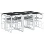Gartenspeiseset 11-teilig mit weißen Textilene-Kissen. von , Gartensets - Ref: Foro24-3295114, Preis: 462,69 €, Rabatt: %