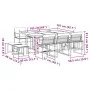Gartenspeiseset 11-teilig mit weißen Textilene-Kissen. von , Gartensets - Ref: Foro24-3295114, Preis: 462,69 €, Rabatt: %
