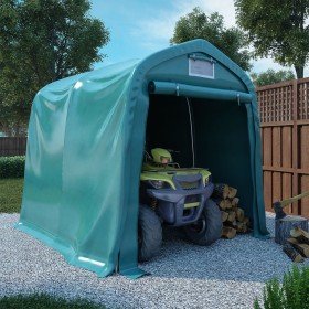 Carpa garaje de almacenamiento PVC verde 1,6x2,4 m