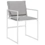 9-piece garden dining set with white textilene cushions by , Garden sets - Ref: Foro24-3295098, Price: 338,12 €, Discount: %