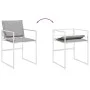 9-piece garden dining set with white textilene cushions by , Garden sets - Ref: Foro24-3295098, Price: 338,12 €, Discount: %