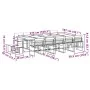Garden dining set, 15 pieces, with white textilene cushions. by , Garden sets - Ref: Foro24-3295116, Price: 750,65 €, Discoun...