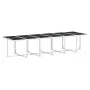 Garden dining set, 17 pieces, with white textilene cushions. by , Garden sets - Ref: Foro24-3295102, Price: 875,83 €, Discoun...