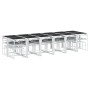 Gartensitzgruppe 17-teilig mit weißen Textilene-Kissen. von , Gartensets - Ref: Foro24-3295102, Preis: 889,46 €, Rabatt: %