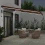 Automatic retractable awning with LED lights brown 400x300 cm by , Awnings - Ref: Foro24-3310211, Price: 590,88 €, Discount: %