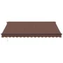 Automatic retractable awning with LED lights brown 400x300 cm by , Awnings - Ref: Foro24-3310211, Price: 590,88 €, Discount: %