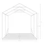 Green PVC storage garage tent 1.6x2.4 m by vidaXL, Tents and gazebos - Ref: Foro24-3056430, Price: 350,63 €, Discount: %