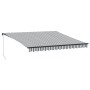 Manuelle ausfahrbare Markise in Anthrazitgrau und Weiß 400x300 cm. von , Markisen - Ref: Foro24-3310230, Preis: 253,91 €, Rab...