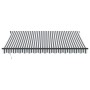 Manual retractable awning in anthracite gray and white, 400x300 cm. by , Awnings - Ref: Foro24-3310230, Price: 255,35 €, Disc...