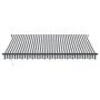 Manual retractable awning in anthracite gray and white, 400x300 cm. by , Awnings - Ref: Foro24-3310230, Price: 301,87 €, Disc...