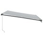 Manuelle ausfahrbare Markise in Anthrazitgrau und Weiß 400x300 cm. von , Markisen - Ref: Foro24-3310230, Preis: 253,91 €, Rab...