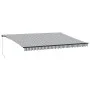 Toldo retráctil manual con luz LED antracita y blanco 500x300cm de , Toldos - Ref: Foro24-3310239, Precio: 413,38 €, Descuent...